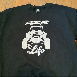 Razor‎ Life Sweatshirt Pullover Black Fleece Large